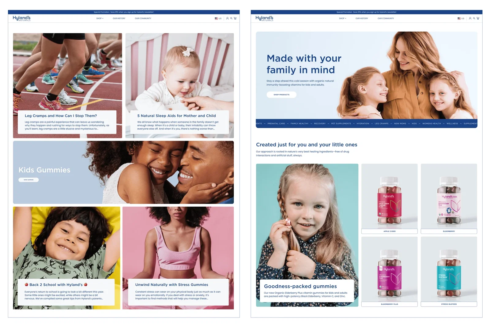 Hylands Desktop Content Design