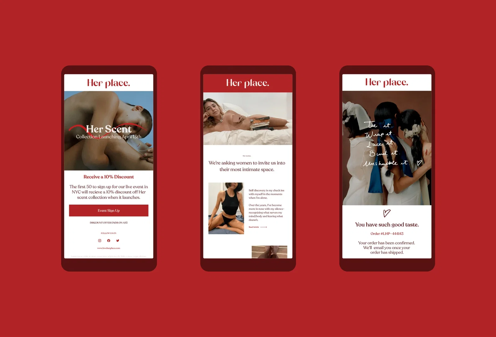 HerPlace Mobile Signup