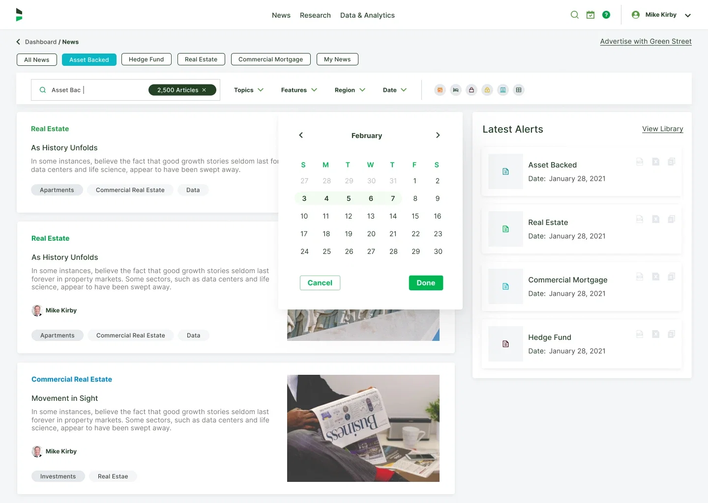 GreenStreet Advertisement