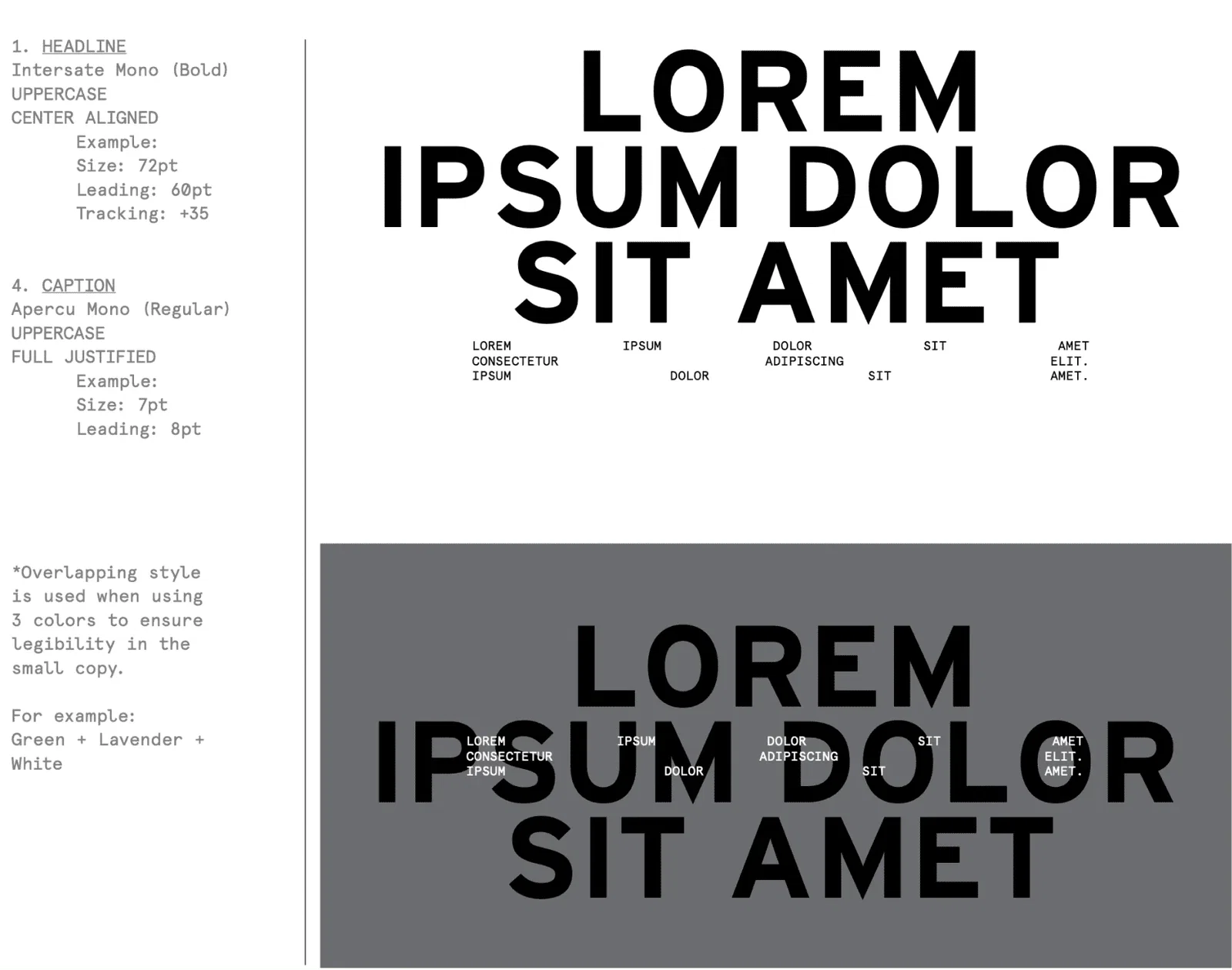 Brand Short Format Typography