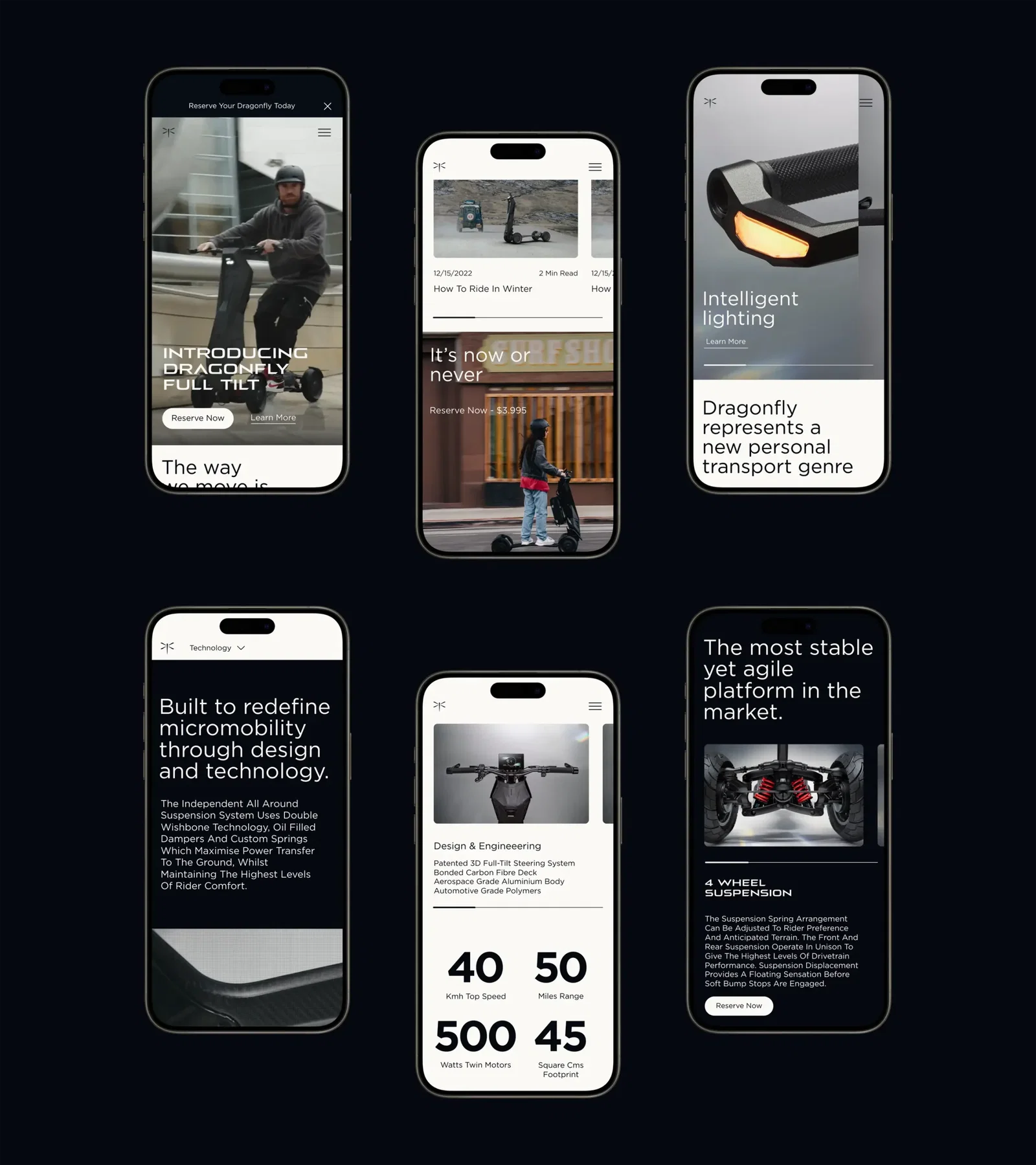 Dragon Fly - Mobile design